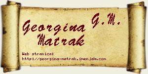 Georgina Matrak vizit kartica